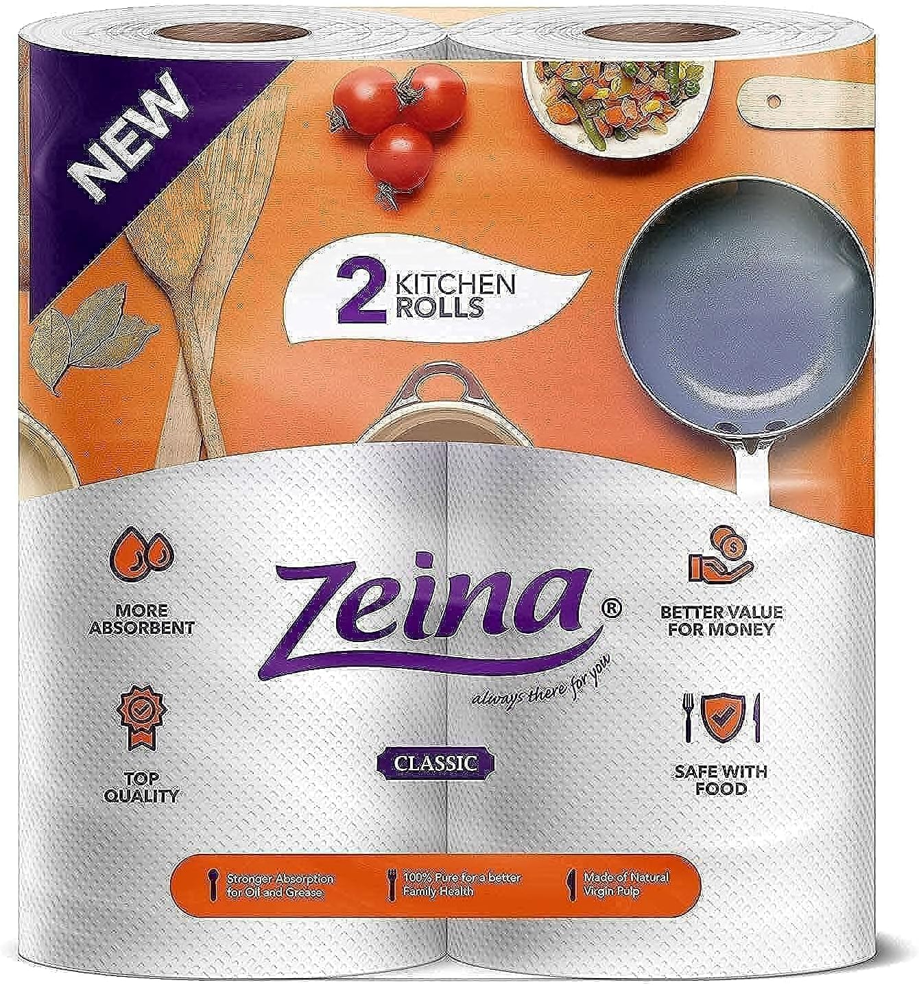 Zeina Kitchen Classic Tissue 2 Rolls