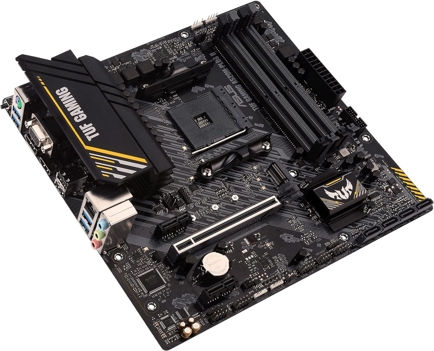 ASUS PRIME A320M-K (AMD A320) AM4 uATX motherboard with LED lighting, DDR4 3200MHz, 32Gb/s M.2, HDMI, SATA 6Gb/s, USB 3.0 - CaveHubs