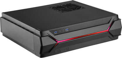 SilverStone Technology Gaming Slim Computer Case for Mini-Itx with Integrated RGB Lighting Cases (SST-RVZ03B-USA)