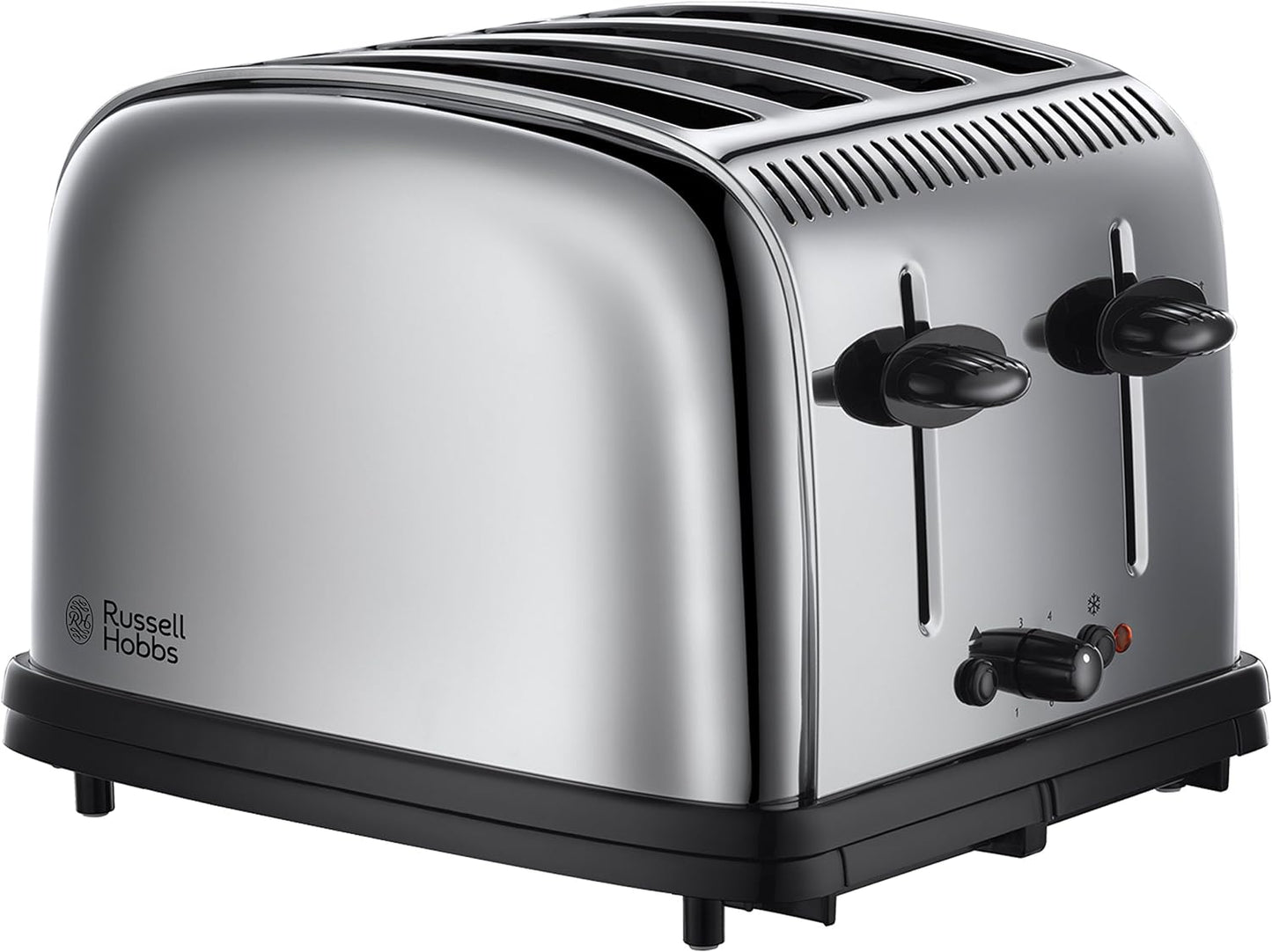 Russell Hobbs Stylevia (26290) 4-Slice Stainless Steel Toaster with High Lift, Variable Browning Settings with Defrost/Reheat/Cancel Function & Removable Crumb Tray - 1-Year Warranty