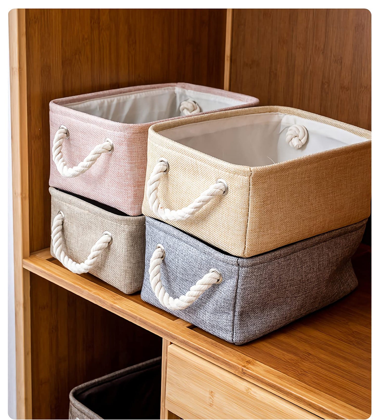 NB Storage Basket Bins (Medium 14.2x10.2x7.1in)