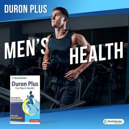 Nutrifactor's Duron Plus - Dietary Supplement for Stamina & Performance - Avena Sativa Extract & Tribulus Terrestris for Reproductive Health, L-Arginine & L-Citrulline for Strength and Performance