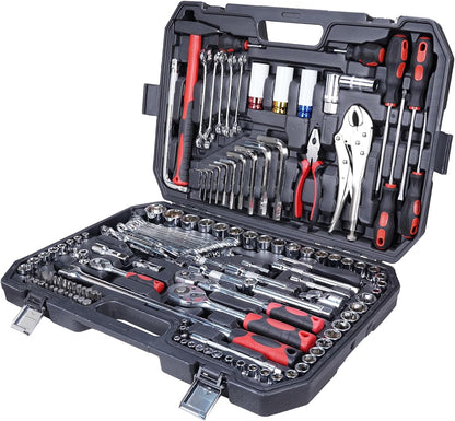 Royal Power Professional Comprehensive Repair Mixed Tool Sets. Combination Wrench, Pliers, Claw Hammer, Adjustable wrench, Screwdrivers (86pc)