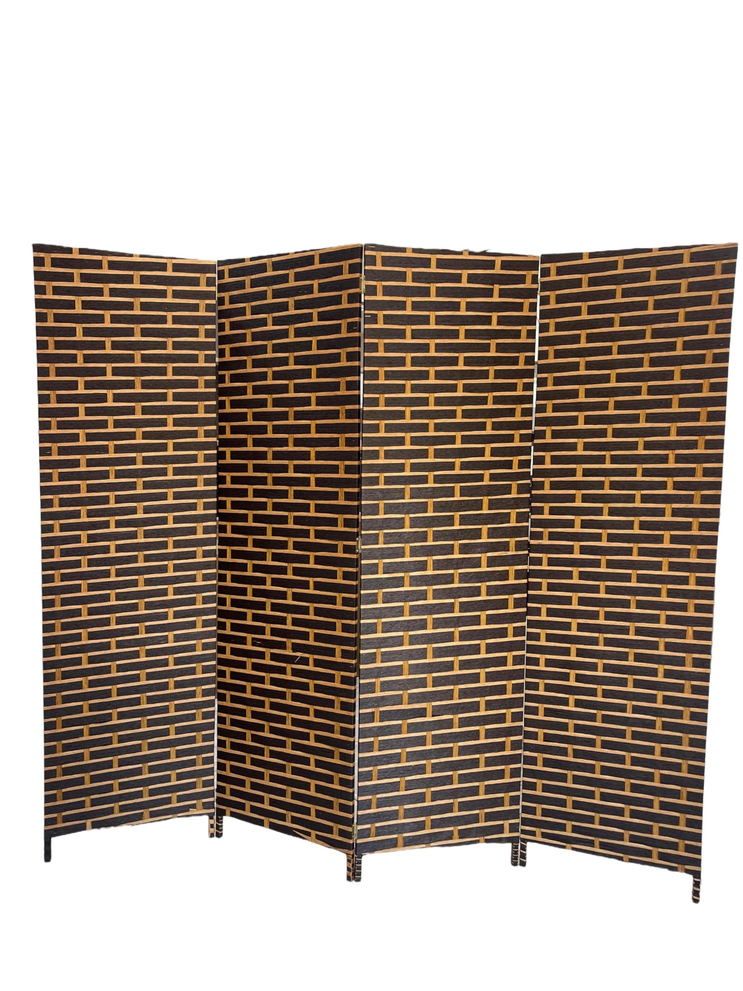 Vital 4-Panel Room Dividers and Folding Privacy Screens Partition Walls for Bedroom Rattan Screen Divider Portable Freestanding Privacy Wall (A2)