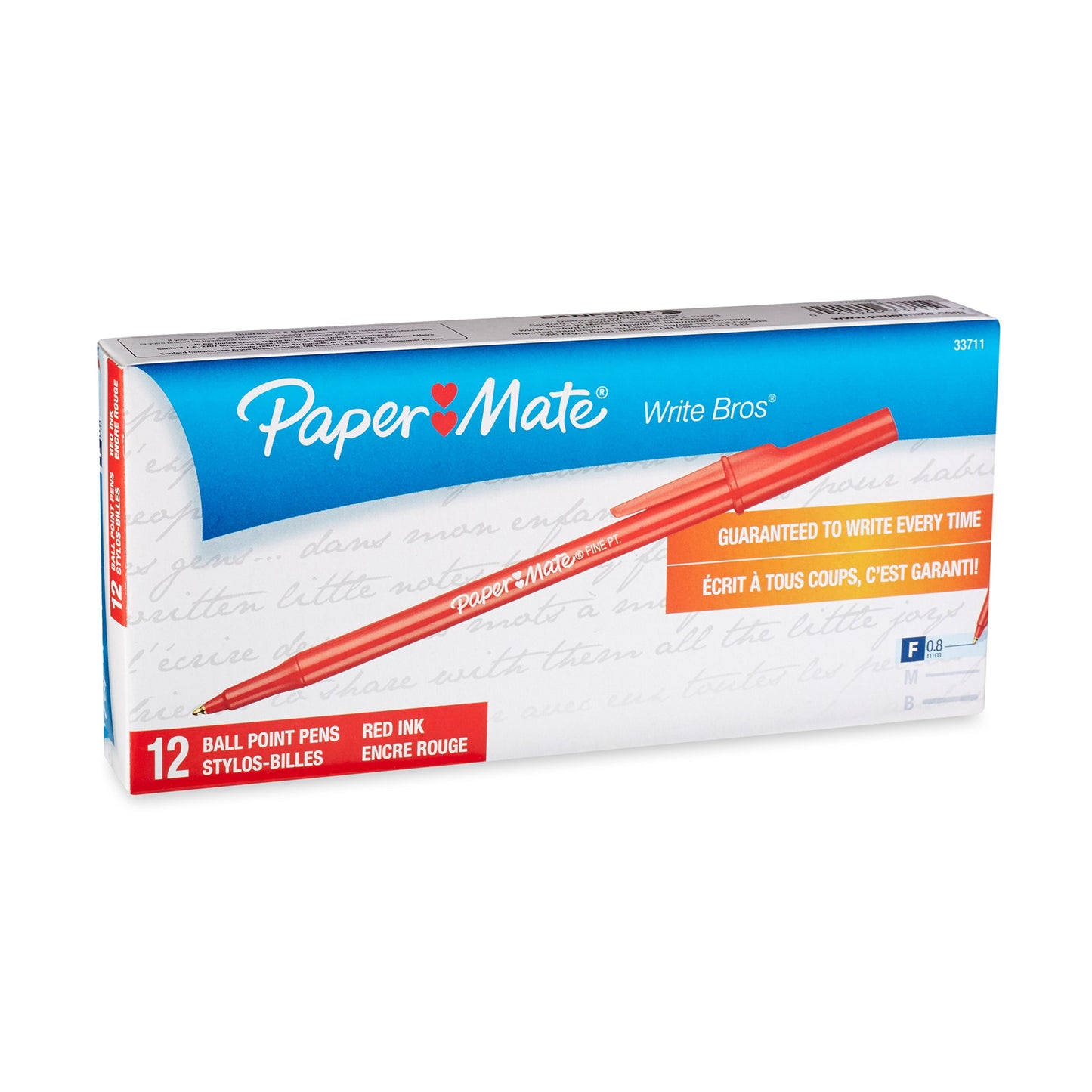 Paper Mate 4621501 Write Bros Ballpoint Pens, Medium Point (1.0 mm), Blue, 60 Count