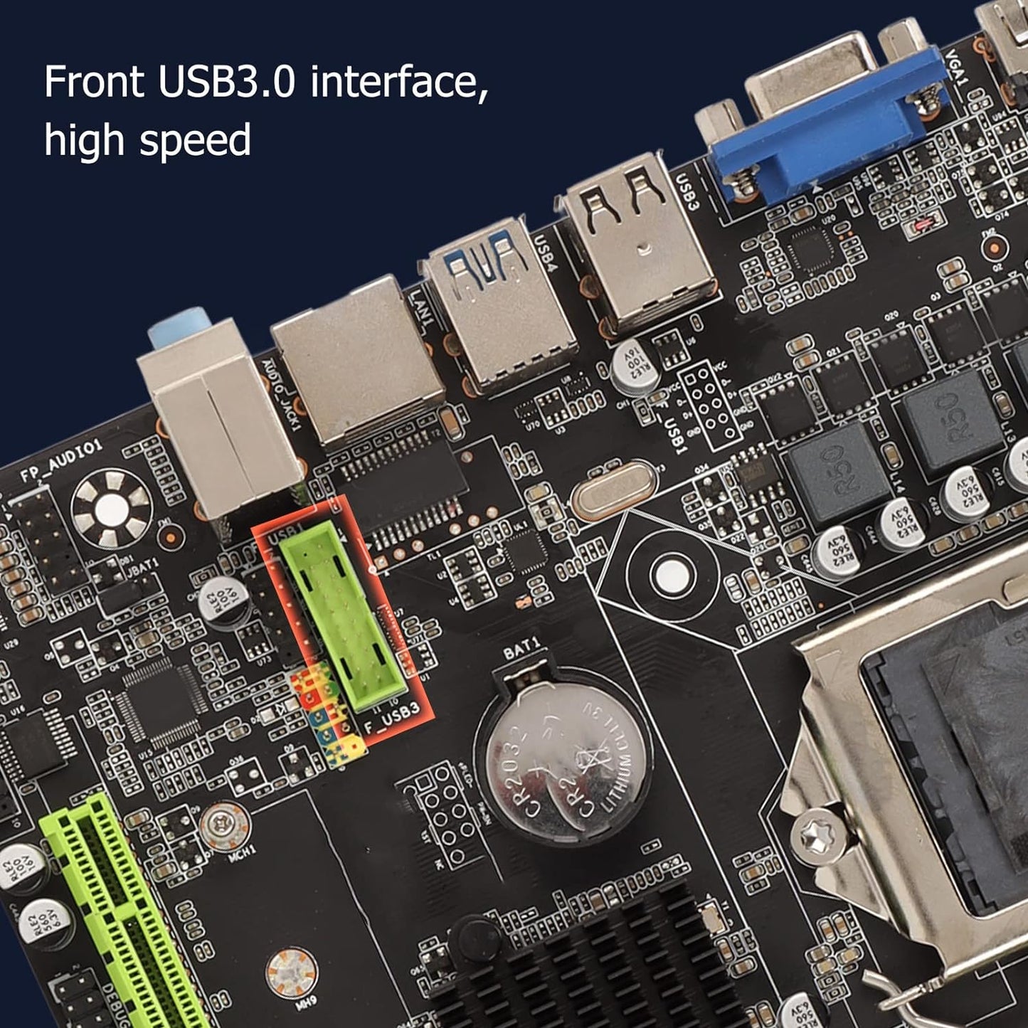 H310B Motherboard LGA 1151, DDR4 Memory Computer Motherboard with HDMI, VGA, M.2, Integrated Gigabit Network Card, M ATX Motherboard with SATA3.0, USB3.0