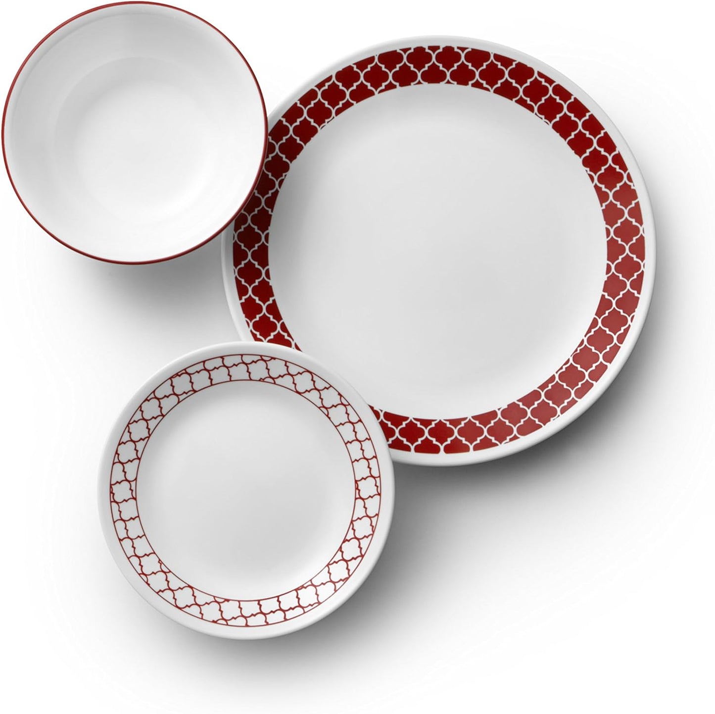 Corelle 18-Piece Chip Resistant Classic Collection Dinnerware Set, Service for 6 18-Piece 1134331