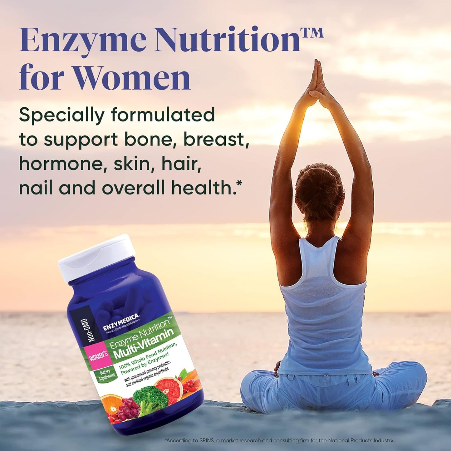 Enzymedica, Enzyme Nutrition Women's Multi-Vitamin, Support for a Healthy Heart, Immune Function and Energy, Non-GMO, 60 capsules