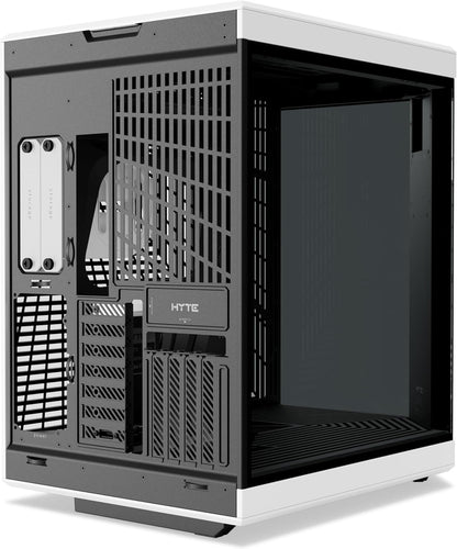 HYTE Y70 Touch Dual Chamber ATX Mid Tower Modern Aesthetic Case with Integrated 4K LCD Touchscreen - Black