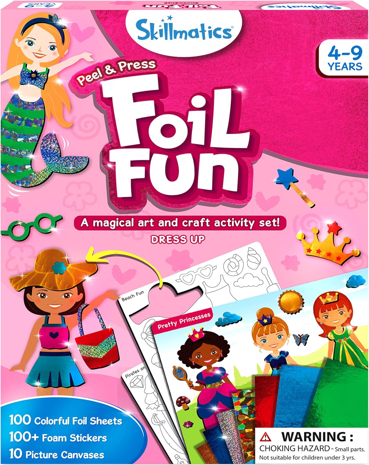 Skillmatics Art & Craft Activity - Foil Fun Space, No Mess Art for Kids, Craft Kits & Supplies, DIY Creative Activity, Gifts for Boys & Girls Ages 4, 5, 6, 7, 8, 9, Travel Toys