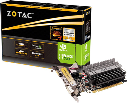 ZOTAC GeForce GT 730 Zone Edition 4GB DDR3 PCI Express 2.0 x16 (x8 lanes) Graphics Card (ZT-71115-20L)