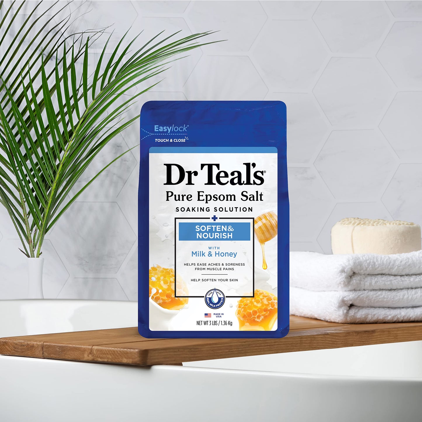 Dr Teal'S Epsom Relax Salt And Relief With Eucalyptus Spearmint, 1.36 KilogRAM