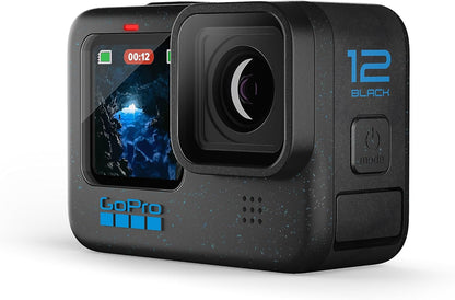 GoPro HERO12 Black - Waterproof Action Camera with 5.3K60 Ultra HD Video, 27MP Photos, HDR, 1/1.9" Image Sensor, Live Streaming, Webcam, Stabilization