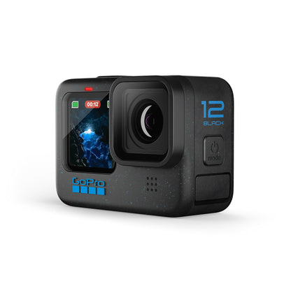 GoPro HERO12 Black - Waterproof Action Camera with 5.3K60 Ultra HD Video, 27MP Photos, HDR, 1/1.9" Image Sensor, Live Streaming, Webcam, Stabilization