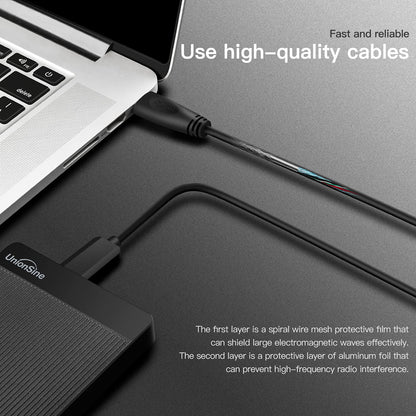 External Hard Drive 500GB Ultra Slim Portable Hard Drive USB3.0 HDD Storage Compatible with PC, Desktop, Laptop, Mac, Xbox One, Xbox 360, PS4 (Black) UnionSine-HD2510