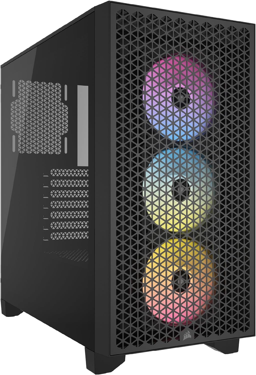 CORSAIR 3000D RGB Tempered Glass Mid-Tower, Black