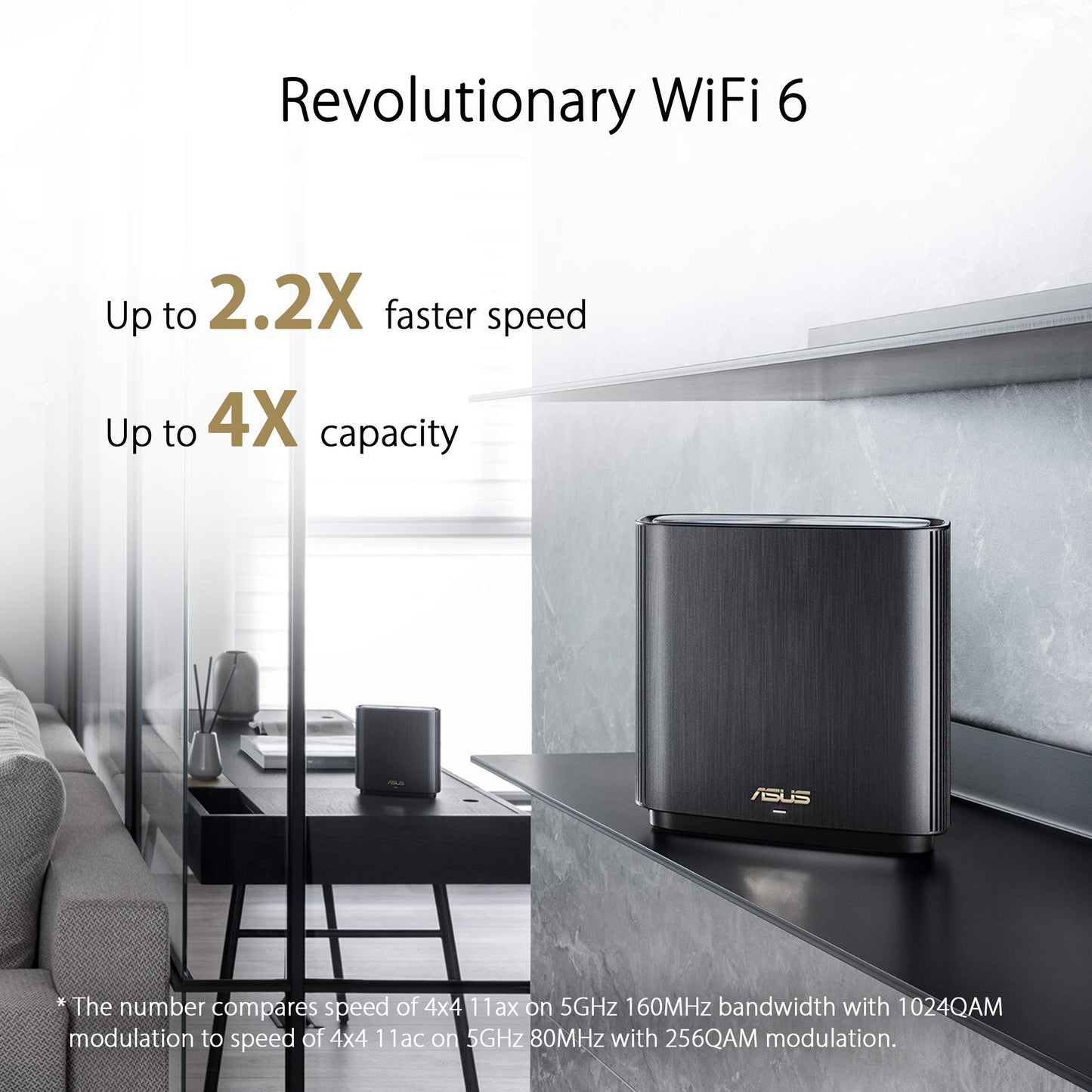 ASUS ZenWiFi XT9 AX7800 Tri-Band WiFi 6 Mesh WiFi System, 802.11ax, up to 5700 sq ft & 6+ rooms, AiMesh, Lifetime Free Internet Security, Parental Controls, Easy Setup, 2.5G WAN port