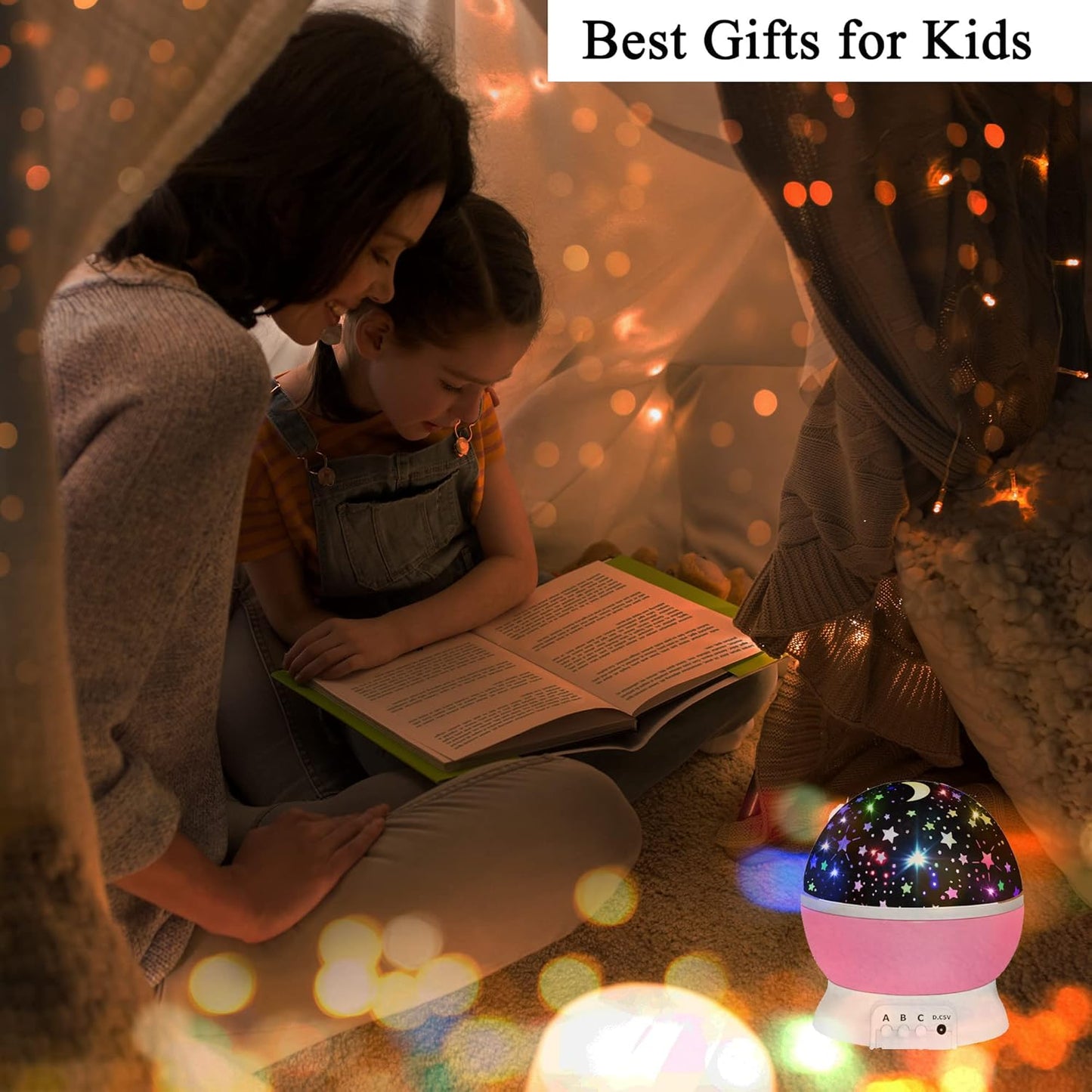 HONGID Night Lights for Kids,Star Light Projector Kids Room,Glow in The Dark Stars,Christmas Xmax Birthday Gifts Kids,Light Lamp Sensory Aesthetic Room Decor