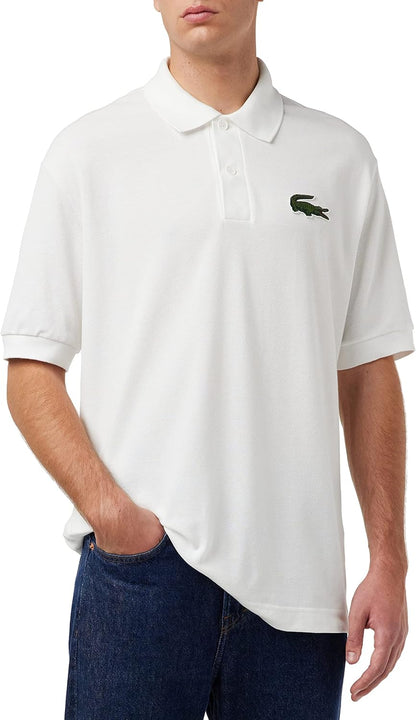 Lacoste Mens Loose Fit Cotton Piqué Polo Shirt