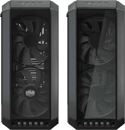 Cooler Master MasterCase H500 ARGB - PC Case with Dual 200mm Fans for High-Volume Airflow, Mesh and Transparent Front Chassis Panels, Flexible ATX Hardware Capacity