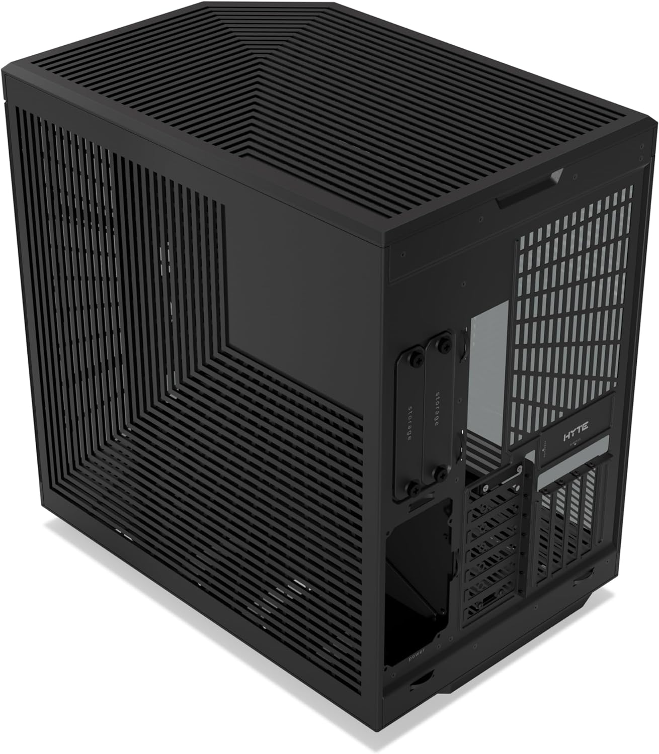 HYTE Y70 Touch Dual Chamber ATX Mid Tower Modern Aesthetic Case with Integrated 4K LCD Touchscreen - Black