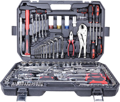 Royal Power Professional Comprehensive Repair Mixed Tool Sets. Combination Wrench, Pliers, Claw Hammer, Adjustable wrench, Screwdrivers (86pc)