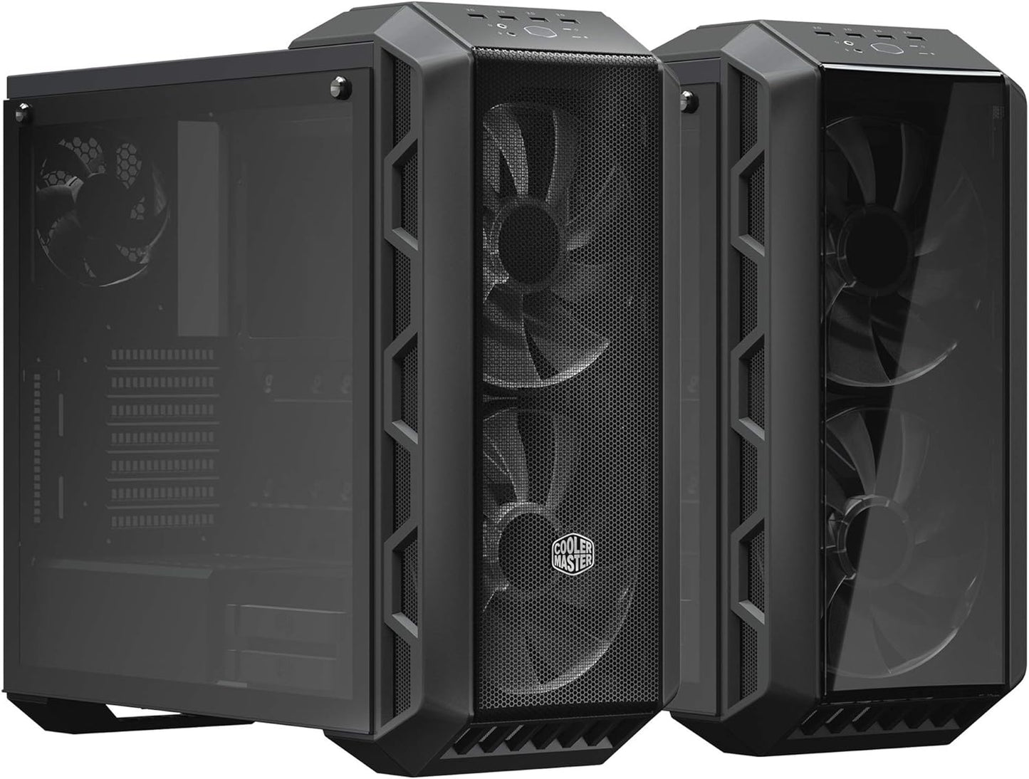 Cooler Master MasterCase H500 ARGB - PC Case with Dual 200mm Fans for High-Volume Airflow, Mesh and Transparent Front Chassis Panels, Flexible ATX Hardware Capacity