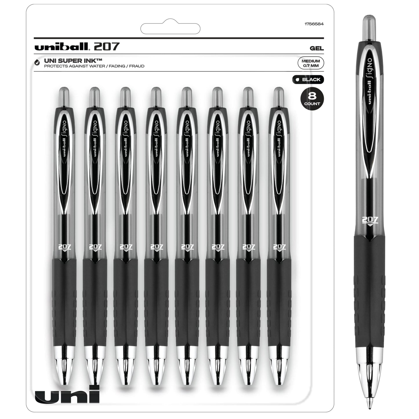 Uniball Signo 207 Gel Pen 12 Pack, 0.5mm Micro Black Pens, Gel Ink Pens | Office Supplies Sold by Uniball are Pens, Ballpoint Pen, Colored Pens, Gel Pens, Fine Point, Smooth Writing Pens