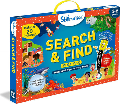 Skillmatics Educational Toy - I Can Write, Perfect Preschool & Kindergarten Learning Activity for Kids, Toddlers, Supplies for School/Classroom, Gifts for Girls & Boys Ages 3, 4, 5, 6