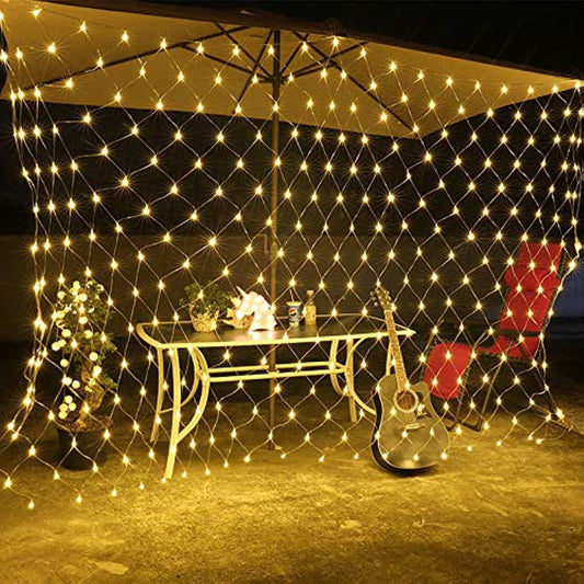 BPA® Net Lights Outdoor Mesh Lights 3M x 2M 204 LED Wedding Lights, Waterproof Net Lights for Party, Garden, Patio, Backyard, Bush, Fence, Wall, Ramadan, Diwali, Christmas, Holiday Decoration