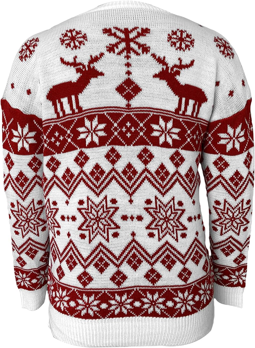 Women Sweater Christmas Oversized Pullover Sweaters Reindeer Snowflake Graphic Long Sleeve Crew Neck Knit Tops