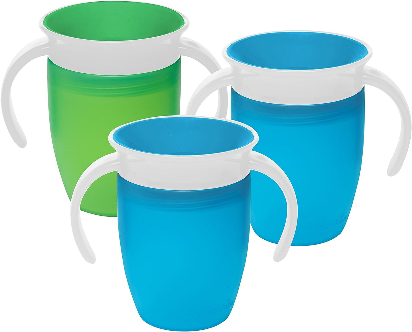 7oz Miracle® 360° Trainer Cup - 2pk (Blue/Green)