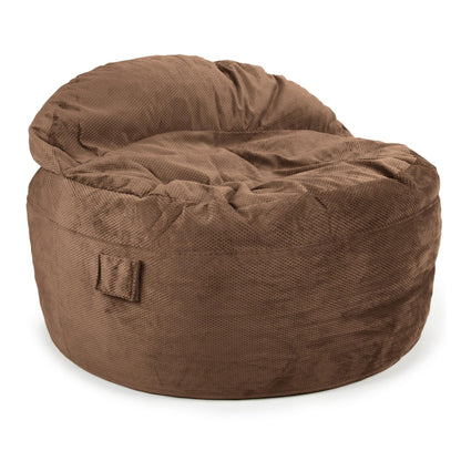 CordaRoy's NEST Gaming Bean Bag Chair - Convertible Bean Bag Chair & Bed - Washable Chenille Cover with Pockets for Remote, Controllers - for Living Room, Game Room, Basement - Full Size - Charcoal