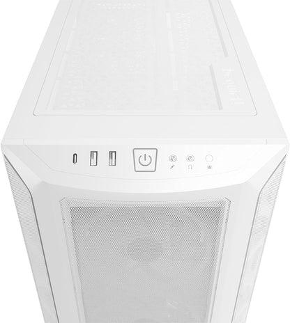 be quiet! Shadow Base 800 FX White PC Case, Light Wings White 140 mm PWM Fan, ARGB Lighting, USB 3.2 Gen. 2 Type C, Maximum Airflow, E-ATX Motherboard, 420 mm Radiators, Glass Side Panel, BGW64 - CaveHubs