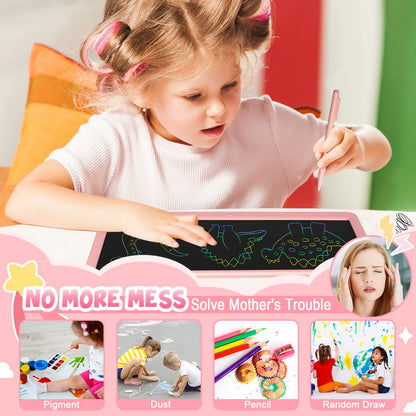 TUGAU LCD Writing Tablet 21 Inch Drawing Tablet Electronic Doodle Board Writing Pad, Erasable Electronic Drawing Pads Monochrome Screen Drawing Board with Stylus Memo Board for Home, School, Office