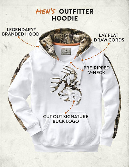 Legendary Whitetails Men's Camo Outfitter Hoodie Hoodie