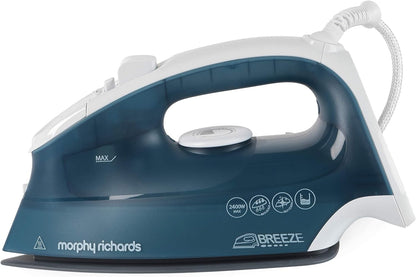 Morphy Richards 300277 Breeze Steam Iron With Ceramic Soleplate, Blue"Min 1 year manufacturer warranty"