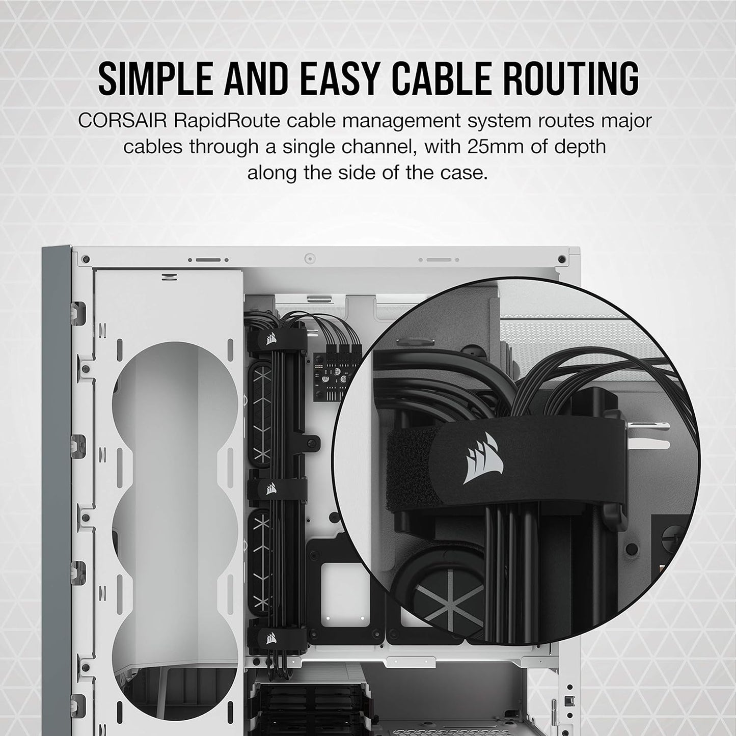 Corsair Icue 5000X Rgb Tempered Glass Mid-Tower Atx Pc Smart Case, White