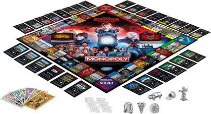 Hasbro Gaming Monopoly Stranger Things Board Game For Adults And Teenagers 14 Years Older, Multicoloured, 41 x 400 x 267 mm (Italian Language)