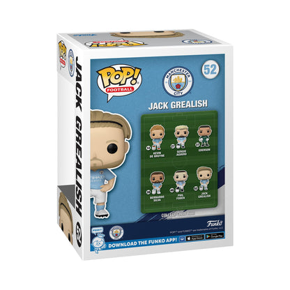 Funko POP! Football: Manchester City - Jack Grealish G. - Manchester City FC - Collectable Vinyl Figure - Gift Idea - Official Merchandise - Toys for Kids & Adults - Sports Fans