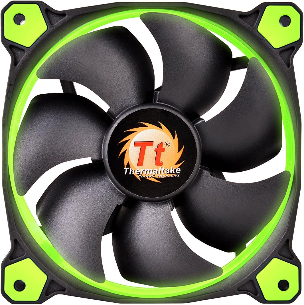 Thermaltake Ring 14 High Static Pressure 140mm Circular Ring Case/Radiator Fan With Anti-Vibration Mounting System Cooling Cl-F039-PL4Wt-A White