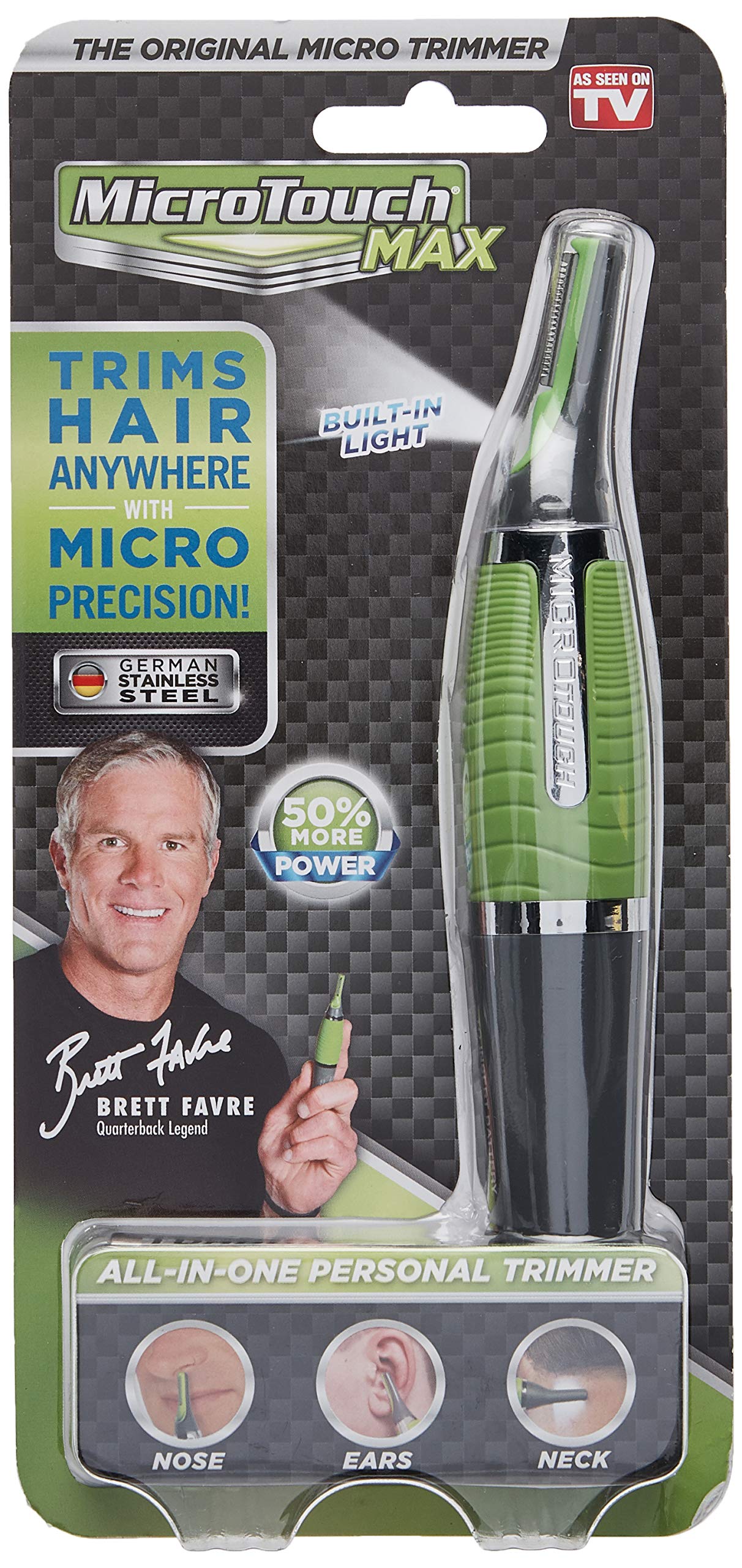 Micro Touch Max Hair Trimmer, Green
