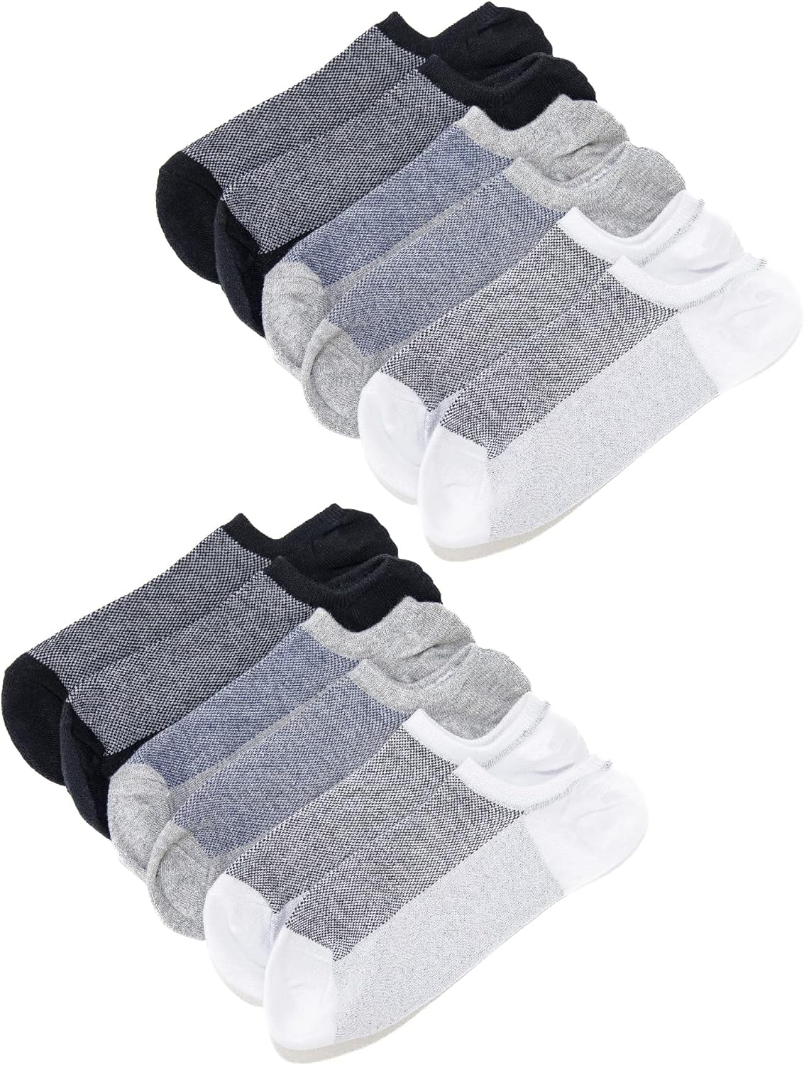 The Good Store Unisex No Show Socks Men And Women, 6 Pairs | Low Cut Ankle Socks | Non-Slip Socks For A Tight Grip | Cotton For Supreme Comfort & Breathability