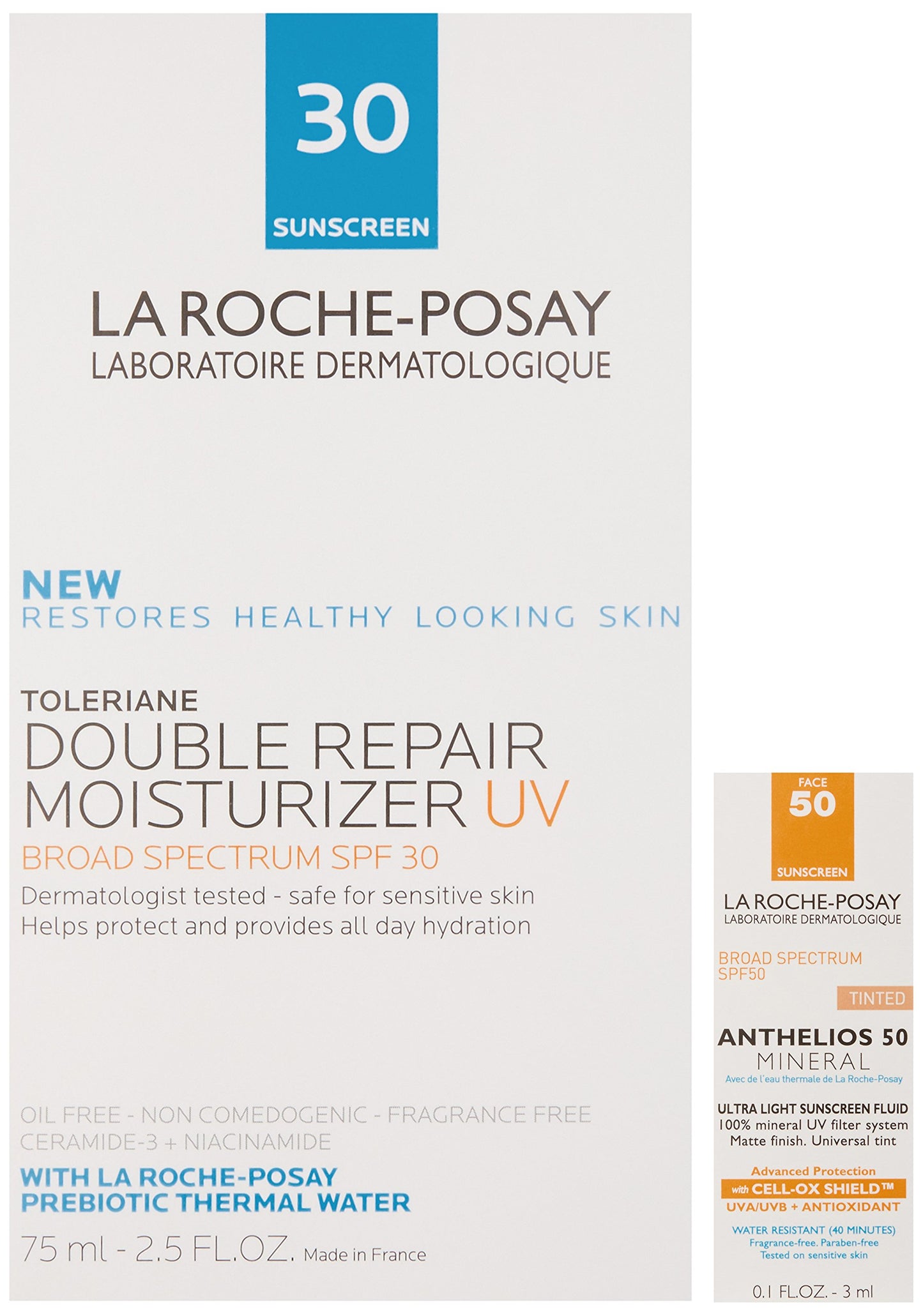 La Roche-Posay Toleriane Double Repair Moisturizer with SPF 30, 2.5 Fl oz