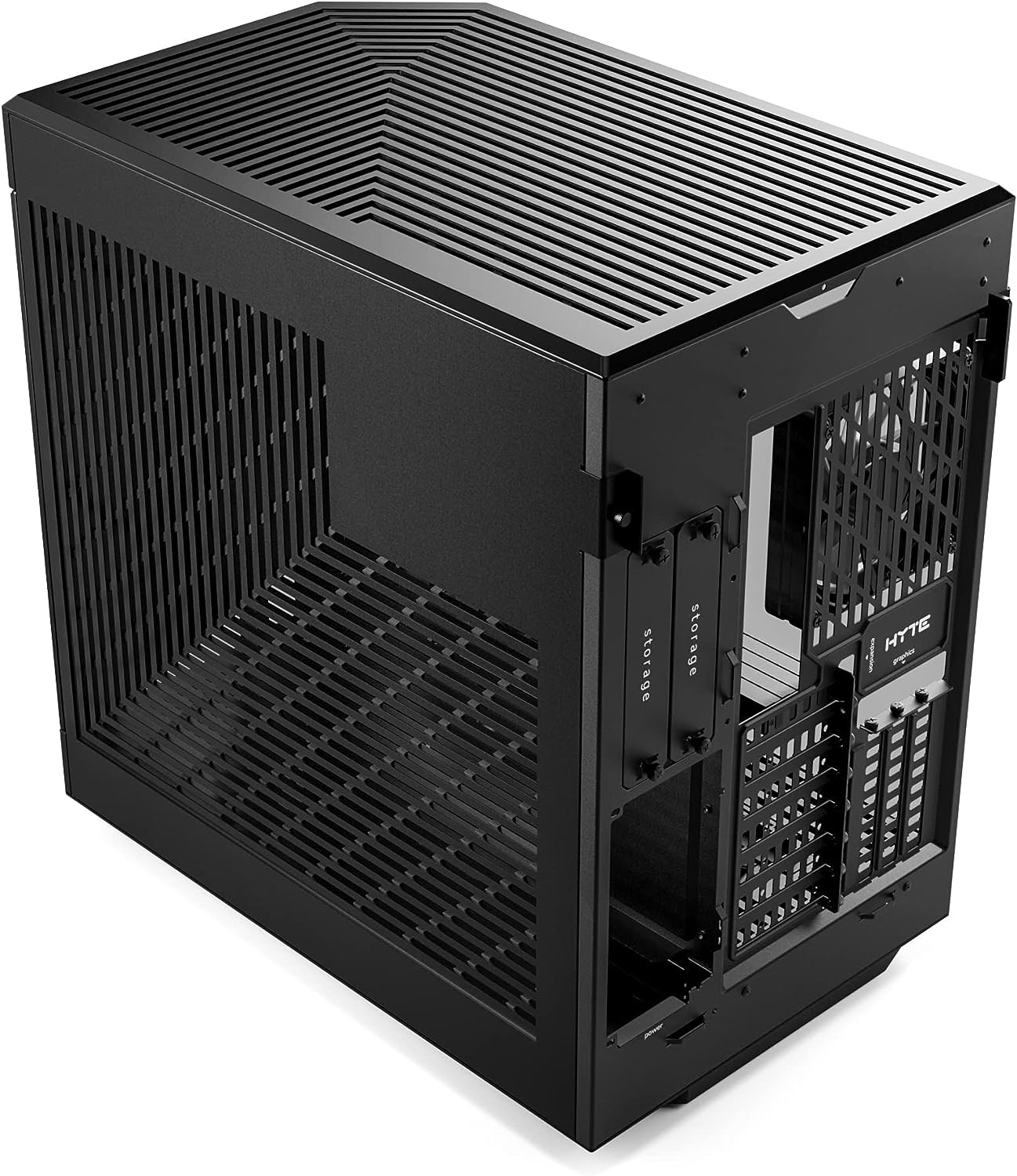 HYTE Y60 Modern Aesthetic Dual Chamber Panoramic Tempered Glass Mid-Tower ATX Computer Gaming Case with PCIE 4.0 Riser Cable Included, Red (CS-HYTE-Y60-BR)