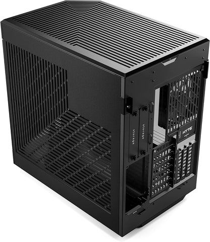 HYTE Y60 Modern Aesthetic Dual Chamber Panoramic Tempered Glass Mid-Tower ATX Computer Gaming Case with PCIE 4.0 Riser Cable Included, Red (CS-HYTE-Y60-BR)