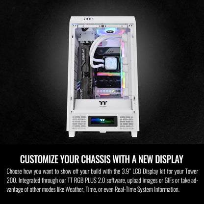 Thermaltake Tower 100 Black Edition Tempered Glass Type-C (Usb 3.1 Gen 2) Mini Tower Computer Chassis Supports Mini-Itx Ca-1R3-00S1Wn-00