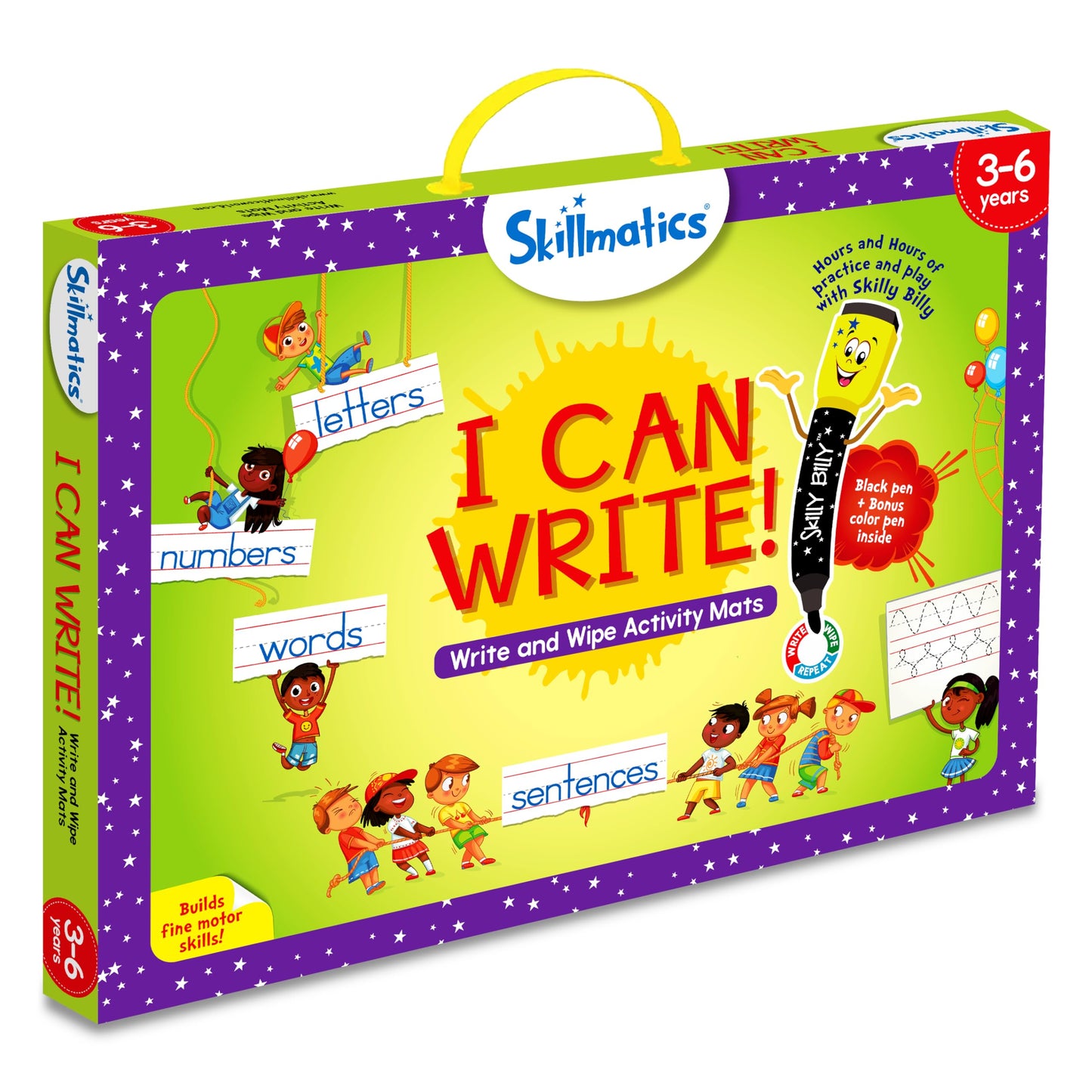 Skillmatics Educational Toy - I Can Write, Perfect Preschool & Kindergarten Learning Activity for Kids, Toddlers, Supplies for School/Classroom, Gifts for Girls & Boys Ages 3, 4, 5, 6