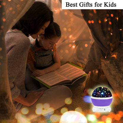 HONGID Night Lights for Kids,Star Light Projector Kids Room,Glow in The Dark Stars,Christmas Xmax Birthday Gifts Kids,Light Lamp Sensory Aesthetic Room Decor