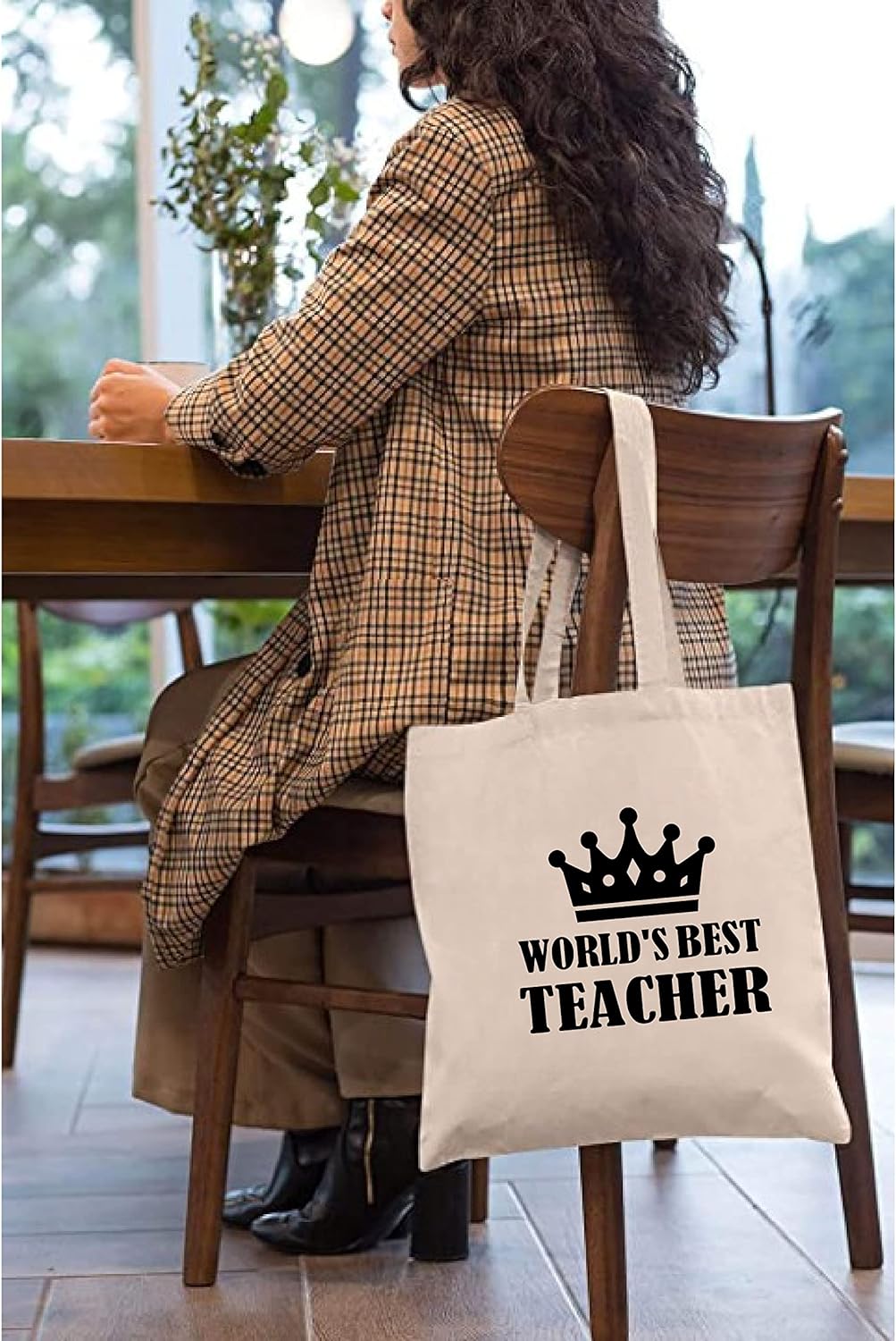 Teacher's day gift Cotton Bag Funny Designs Print - Reusable Canvas Tote Bag - Eco Friendly - Lightweight - Grocery Shopping Bag - Gifts for Teacher - School, Office, Travel (Design 07)